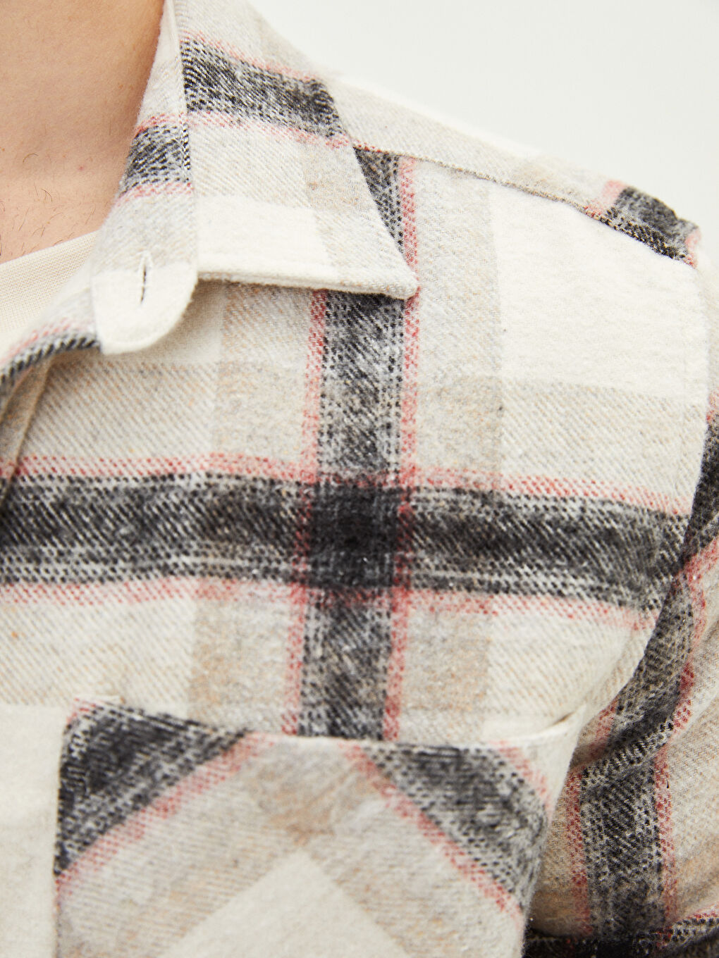 XSIDE Regular Fit Long Sleeve Plaid Men's Flannel Shirt -S2CJ48Z8-LKQ