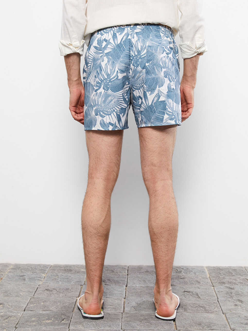 Short Patterned Men's Swimming Shorts -S2CJ82Z8-LRR