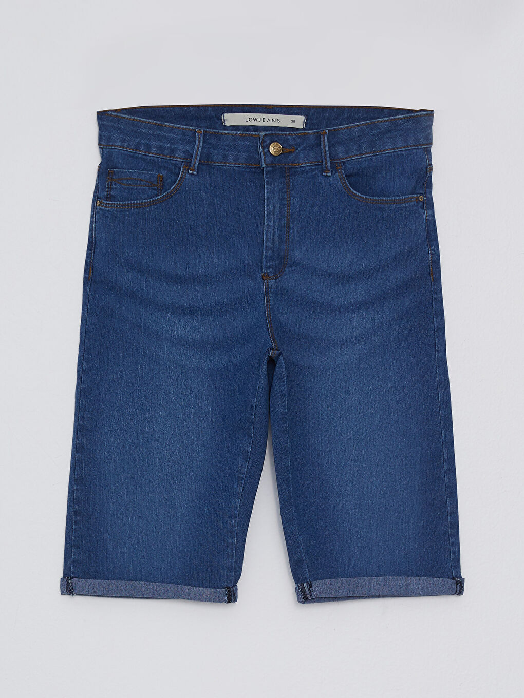 Slim Fit Straight Pocket Detailed Women's Rodeo Jean Shorts -S2CJ85Z8-H45