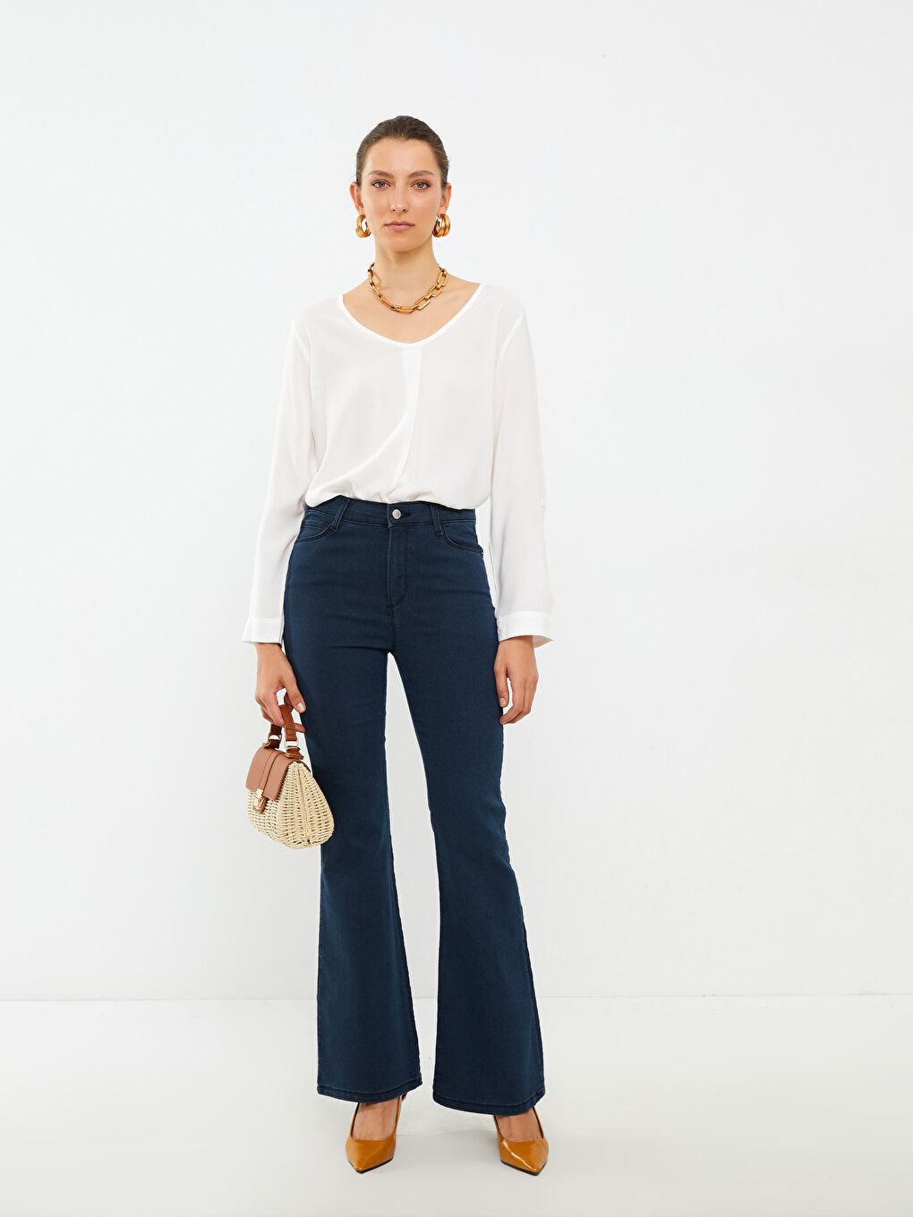 Mercury Skinny Fit Straight Pocket Detailed Women's Jean Trousers-2