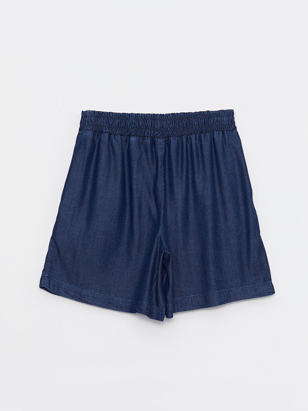 Women's Elastic Waist Straight Jean Shorts -S2CK03Z8-890