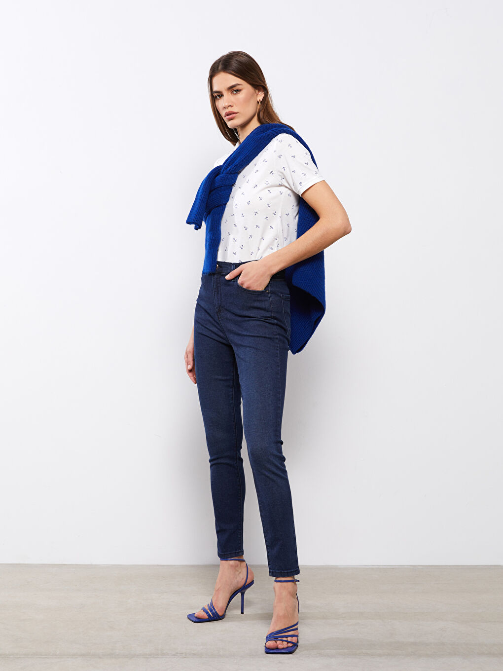 Mercury Skinny Fit Women's Rodeo Jean Pants with Pocket Detail-1