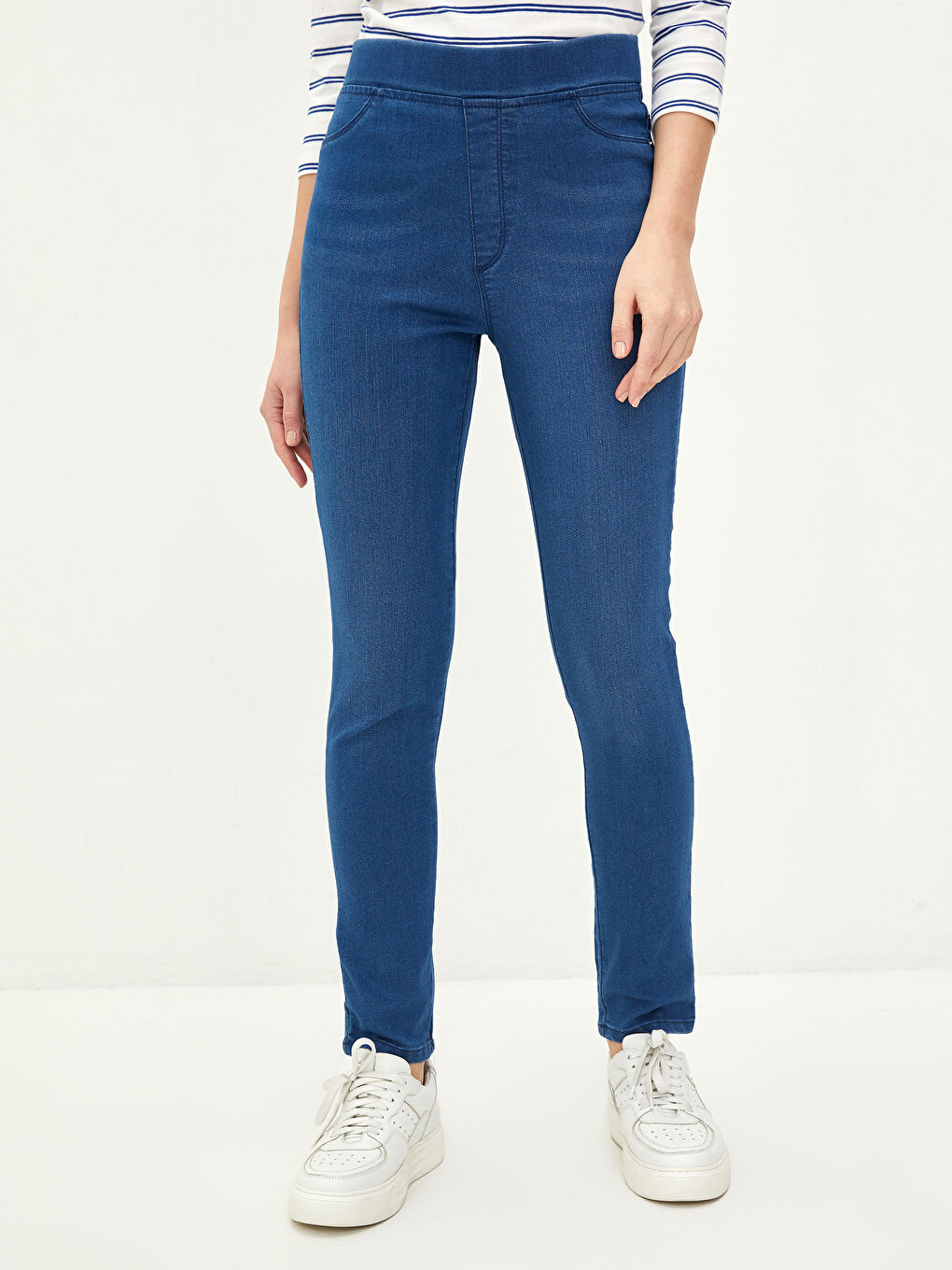 İndigo Mercury Skinny Fit Düz Cep Detaylı Kadın Jean Pantolon-4