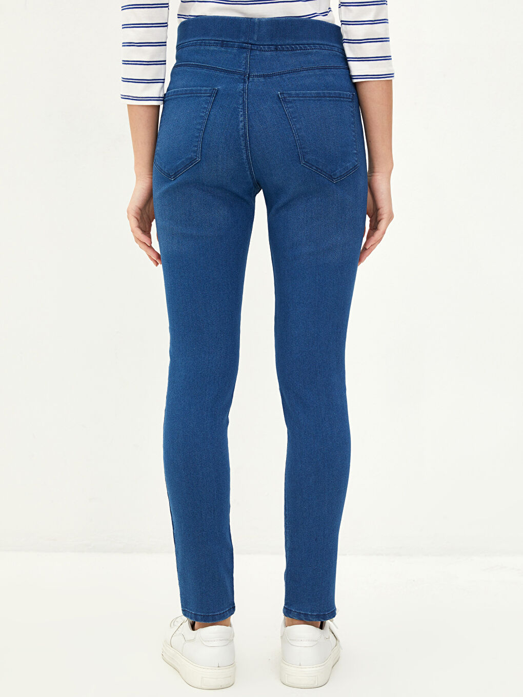 İndigo Mercury Skinny Fit Düz Cep Detaylı Kadın Jean Pantolon-5