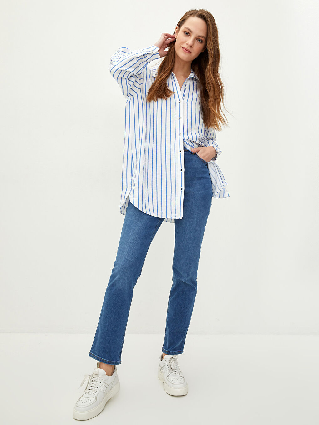 Blugi Rodeo Pentru Femei Mercury Skinny Fit cu Detalii la Buzunar-2