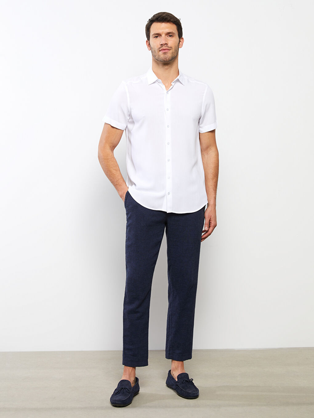 Regular Fit Short Sleeve Men's Shirt