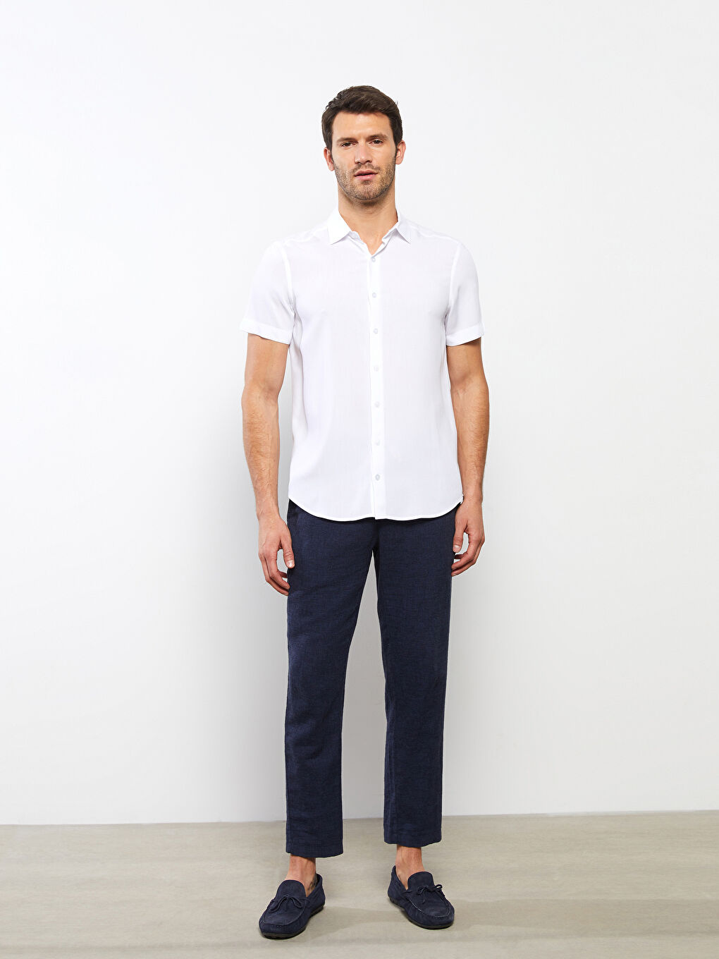 Regular Fit Short Sleeve Men's Shirt-1