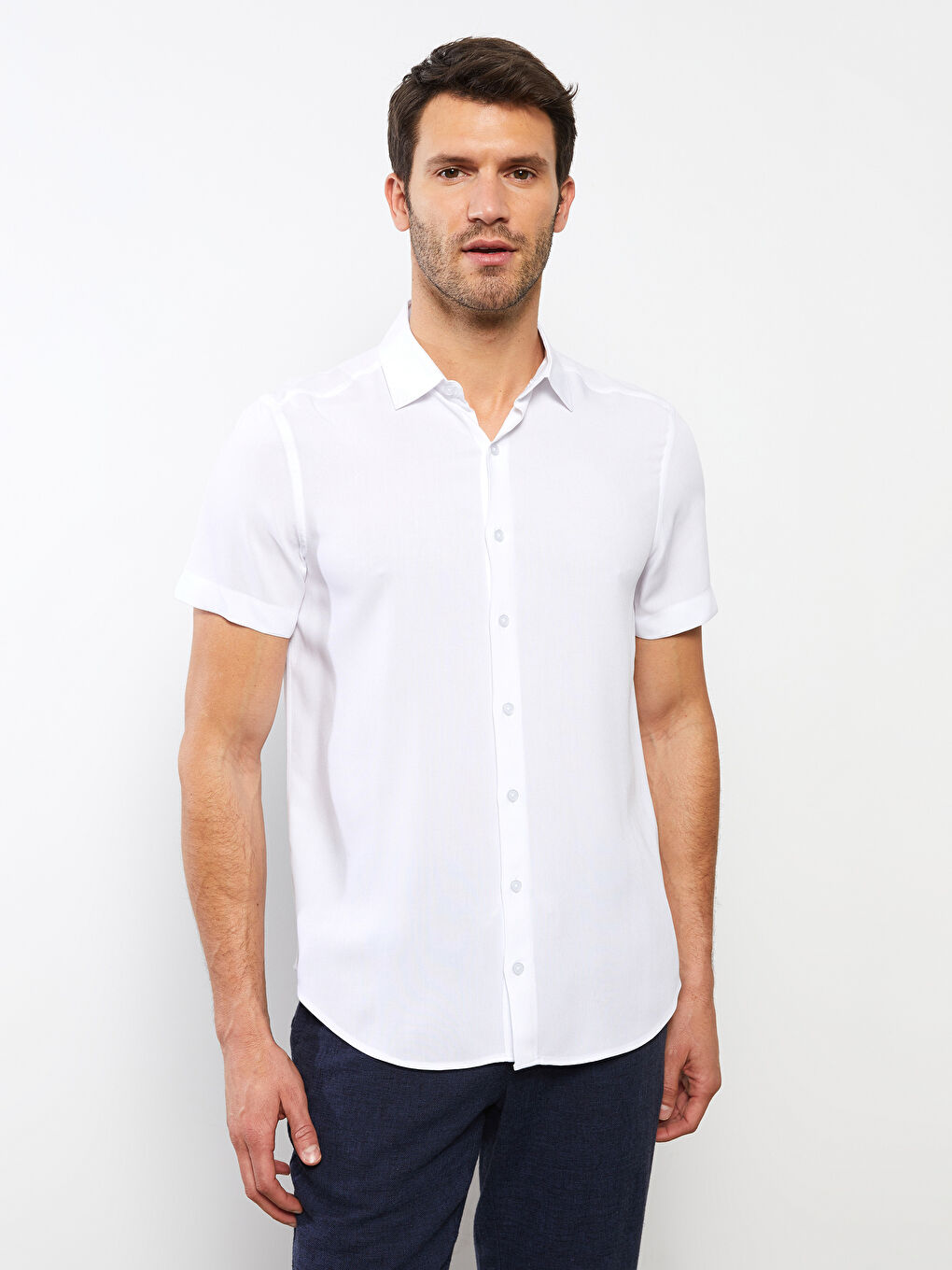 Regular Fit Short Sleeve Men's Shirt-2