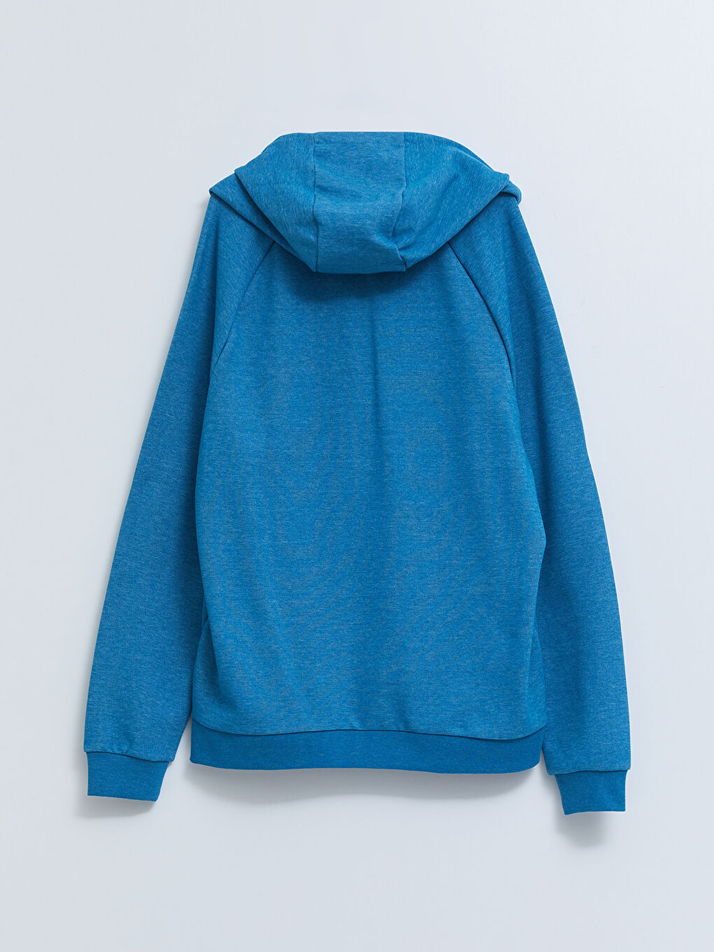 İndigo Uzun Kollu Erkek Hoodie-6