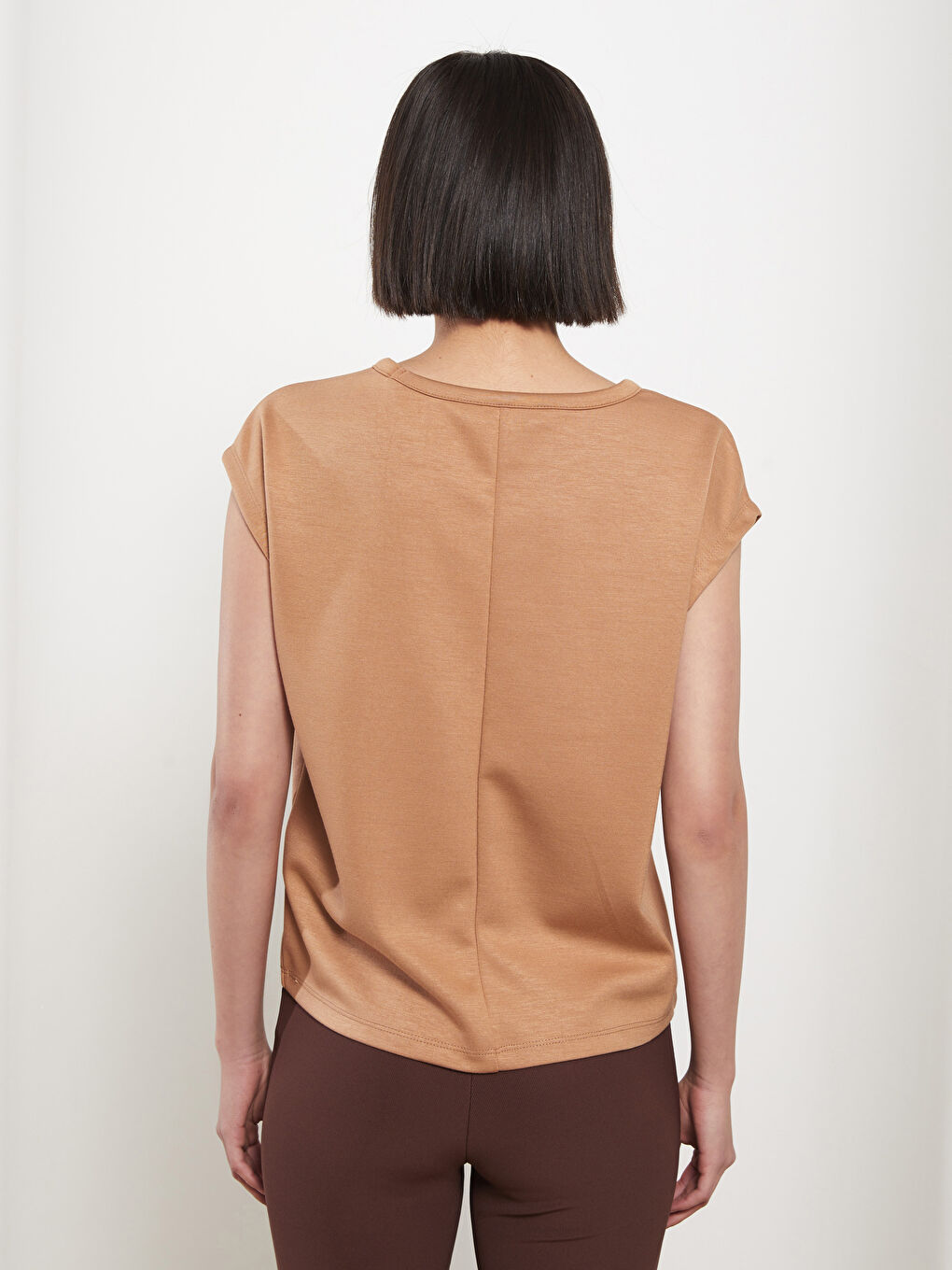 Crew Neck Short Sleeve Women's T-Shirt-4