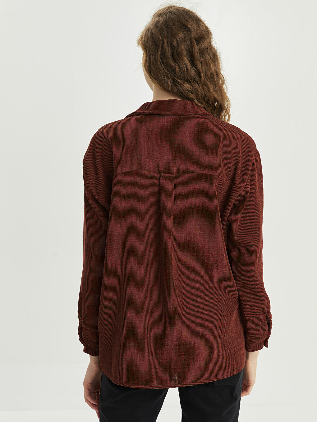 XSIDE Buttoned Regular Long Sleeve Velvet Women's Shirt Jacket -S2CK66Z8-S4L