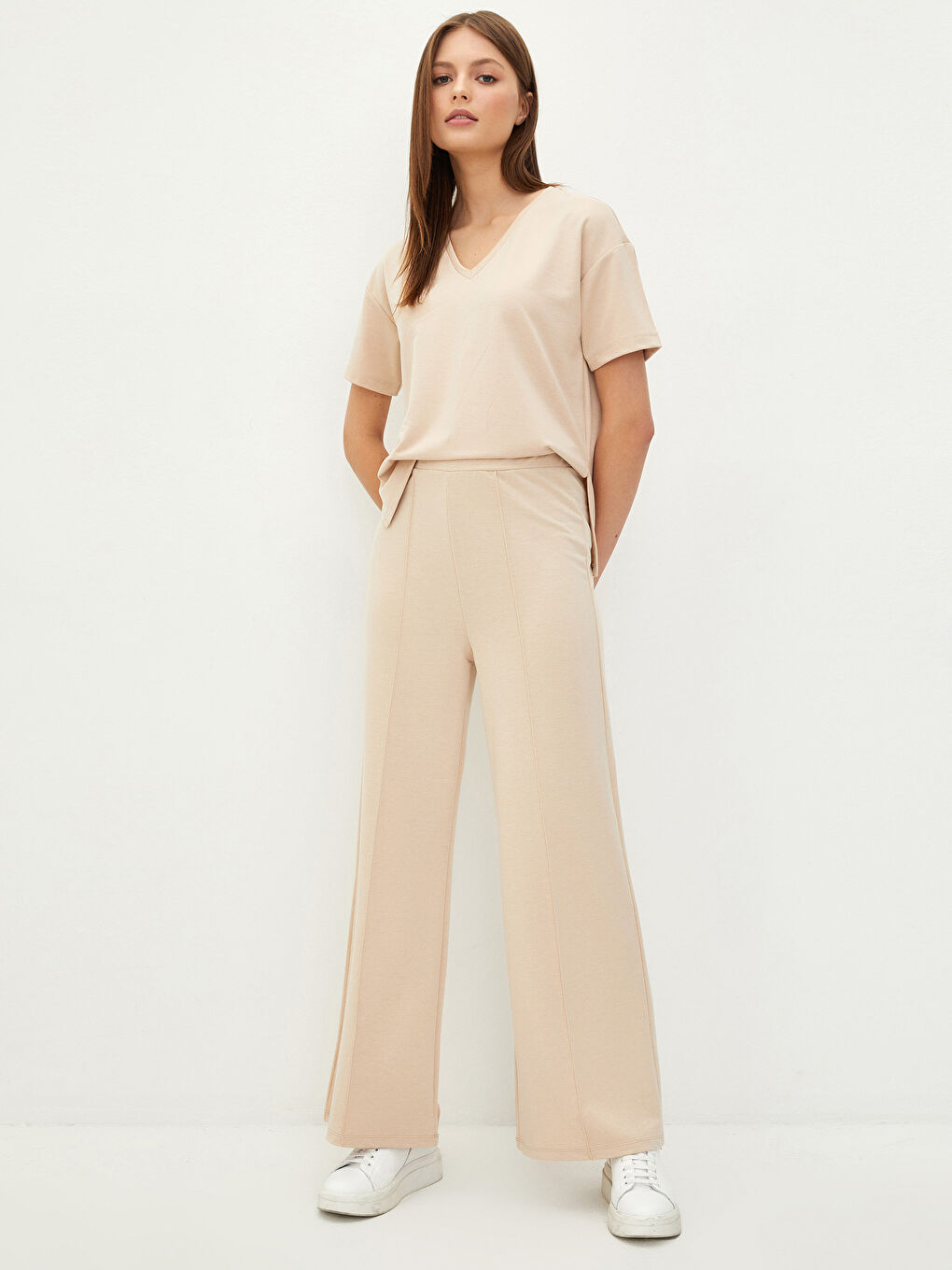LCW Vision Damen-Sweatpants mit elastischem Bund und schlichtem Design -S2CK67Z8-S27