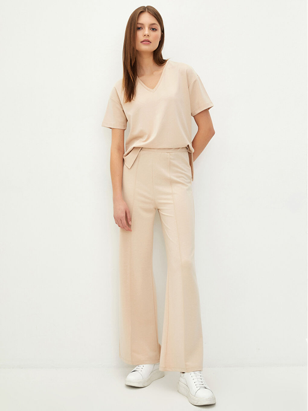 LCW Vision Damen-Sweatpants mit elastischem Bund und schlichtem Design -S2CK67Z8-S27