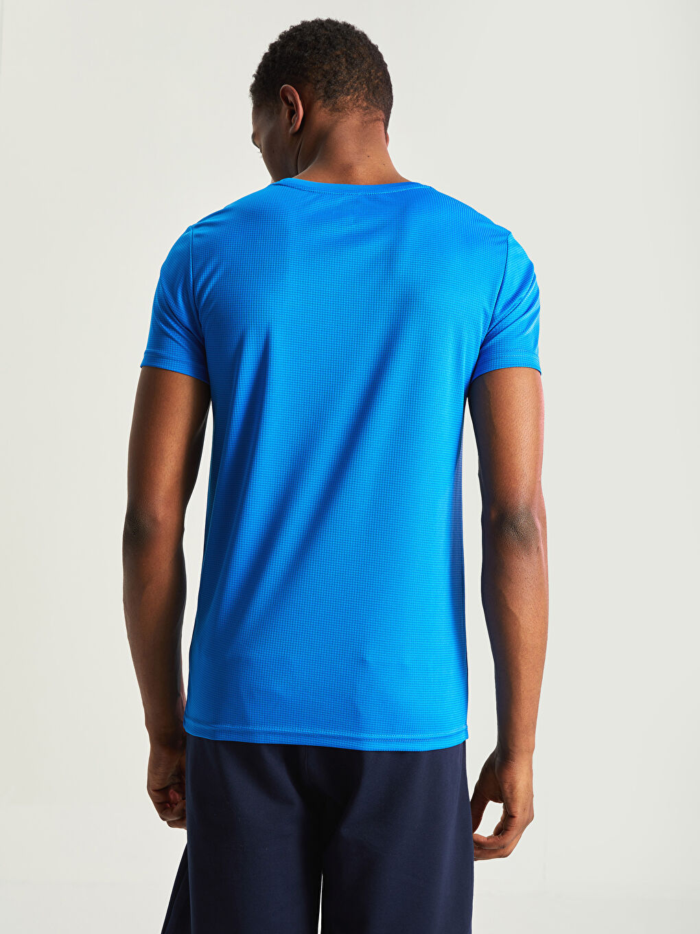 Mavi Bisiklet Yaka Kısa Kollu Erkek Spor Tişört-4