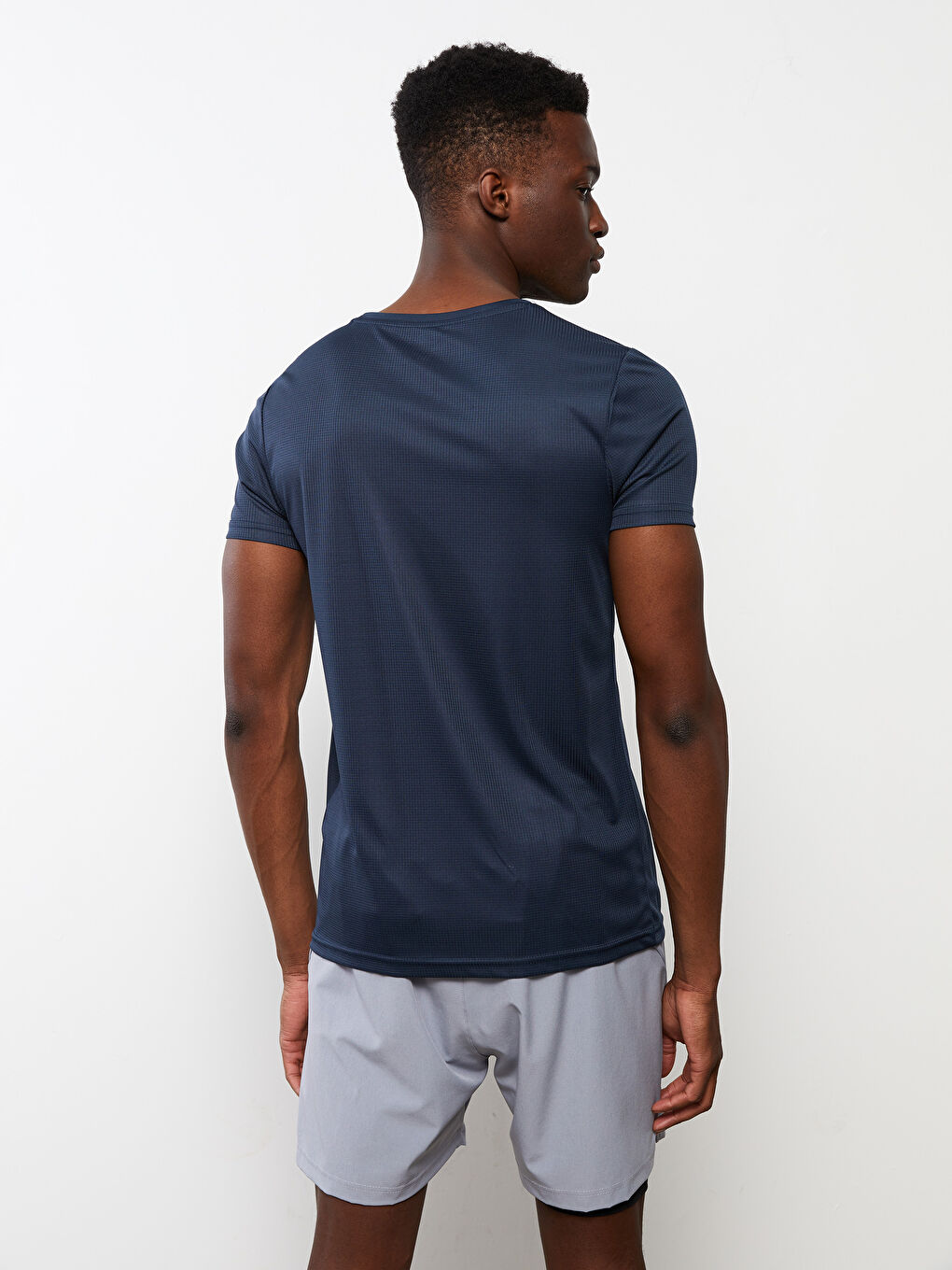 İndigo Bisiklet Yaka Kısa Kollu Erkek Spor Tişört-4