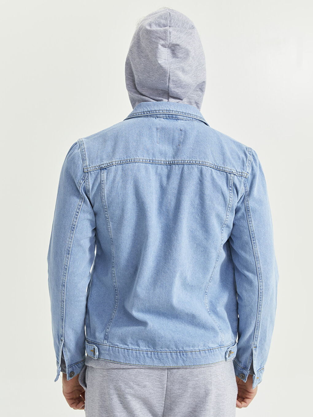Mavi Standart Kalıp Erkek Jean Ceket-4