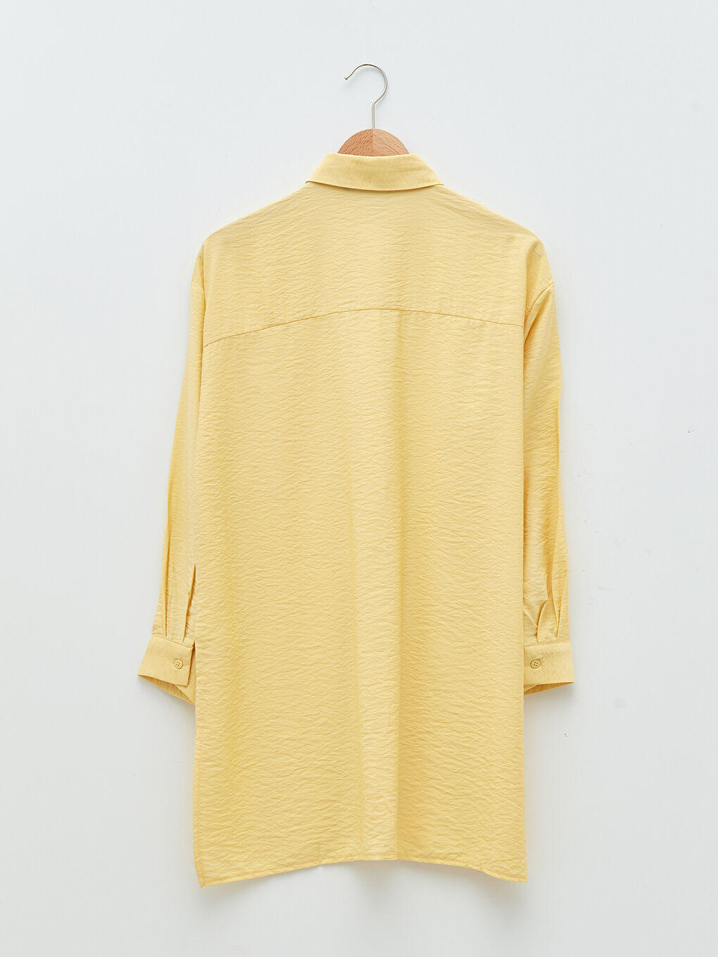 Plain Long Sleeve Oversize Women's Shirt Tunic-5