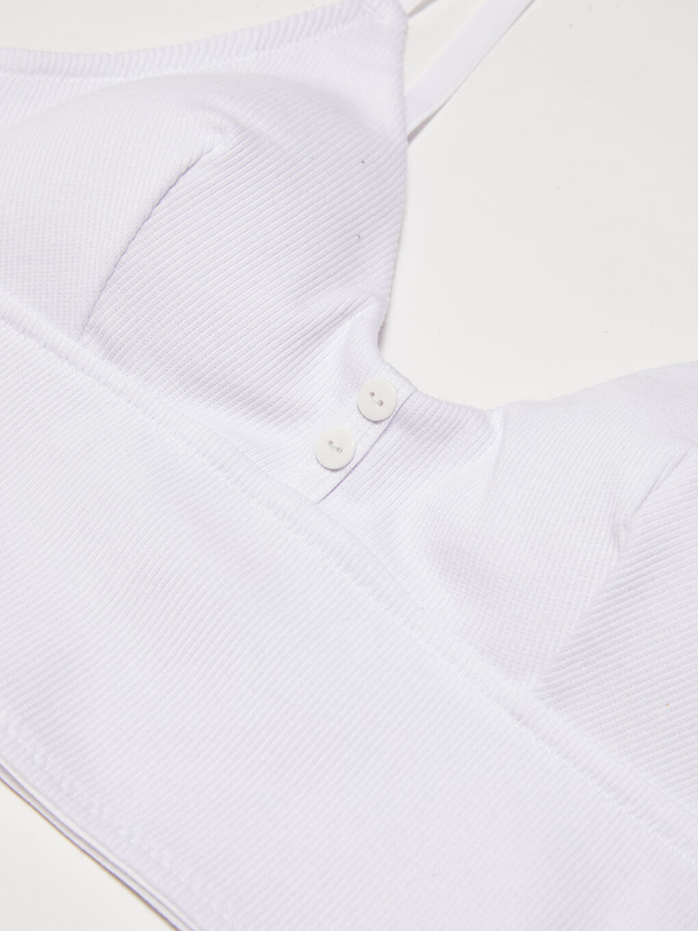 Beyaz Dolgusuz Balensiz Düz Sütyen-2