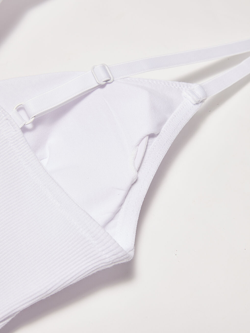 Beyaz Dolgusuz Balensiz Düz Sütyen-3