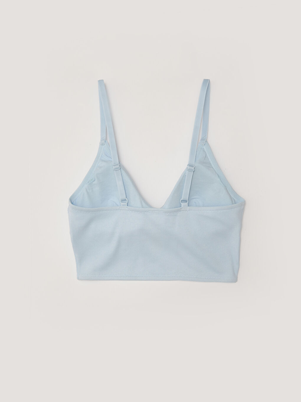Mavi Dolgusuz Balensiz Düz Sütyen-1