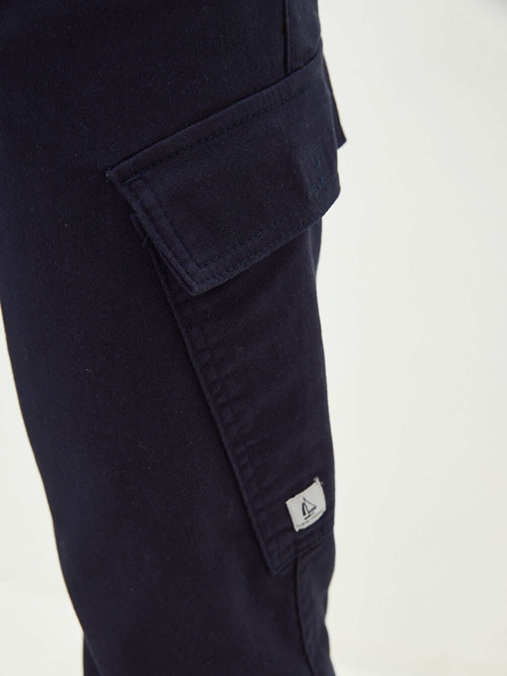 Lacivert Slim Fit Erkek Kargo Pantolon-5