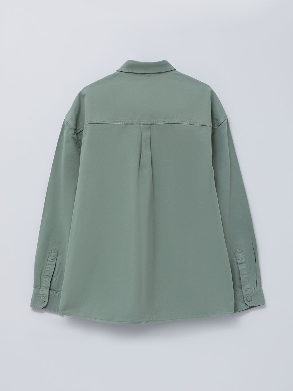 Chemise à Manches Longues en Gabardine Coupe Décontractée pour Hommes-7