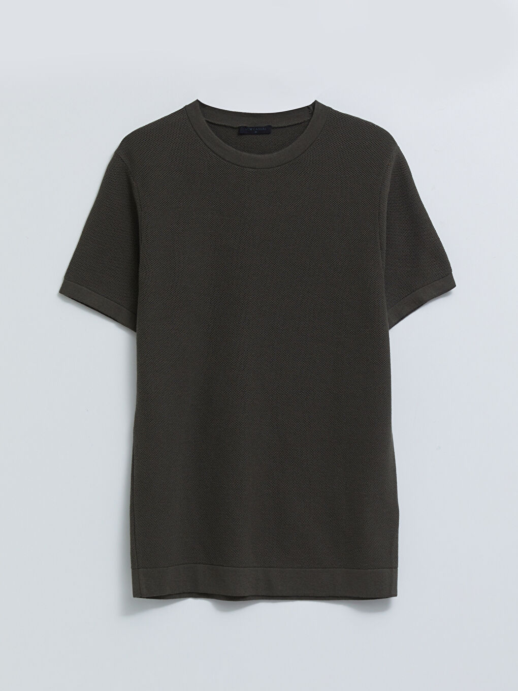 Crew Neck Short Sleeve Men's Knitwear Sweater