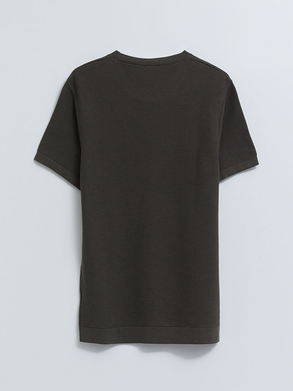 Crew Neck Short Sleeve Men's Knitwear Sweater-1