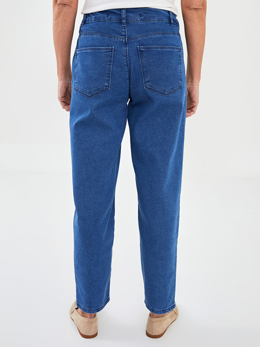 LC Waikiki Elastični struk Merkur usko krojene ravne džepne detaljne ženske farmerke pantalone -S2CL35Z8-563