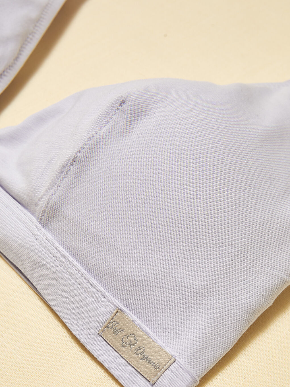 Lila Balensiz Dolgusuz Baskılı Sütyen-1