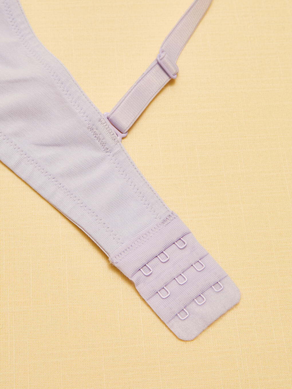 Lila Balenli Dolgusuz Düz Straplez Sütyen-3