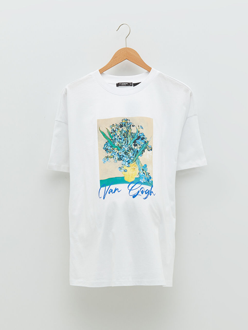 LCWAIKIKI Maternity Crew Neck Vincent Van Gogh Printed Short Sleeve Cotton Maternity T-Shirt -S2CL46Z8-E5X