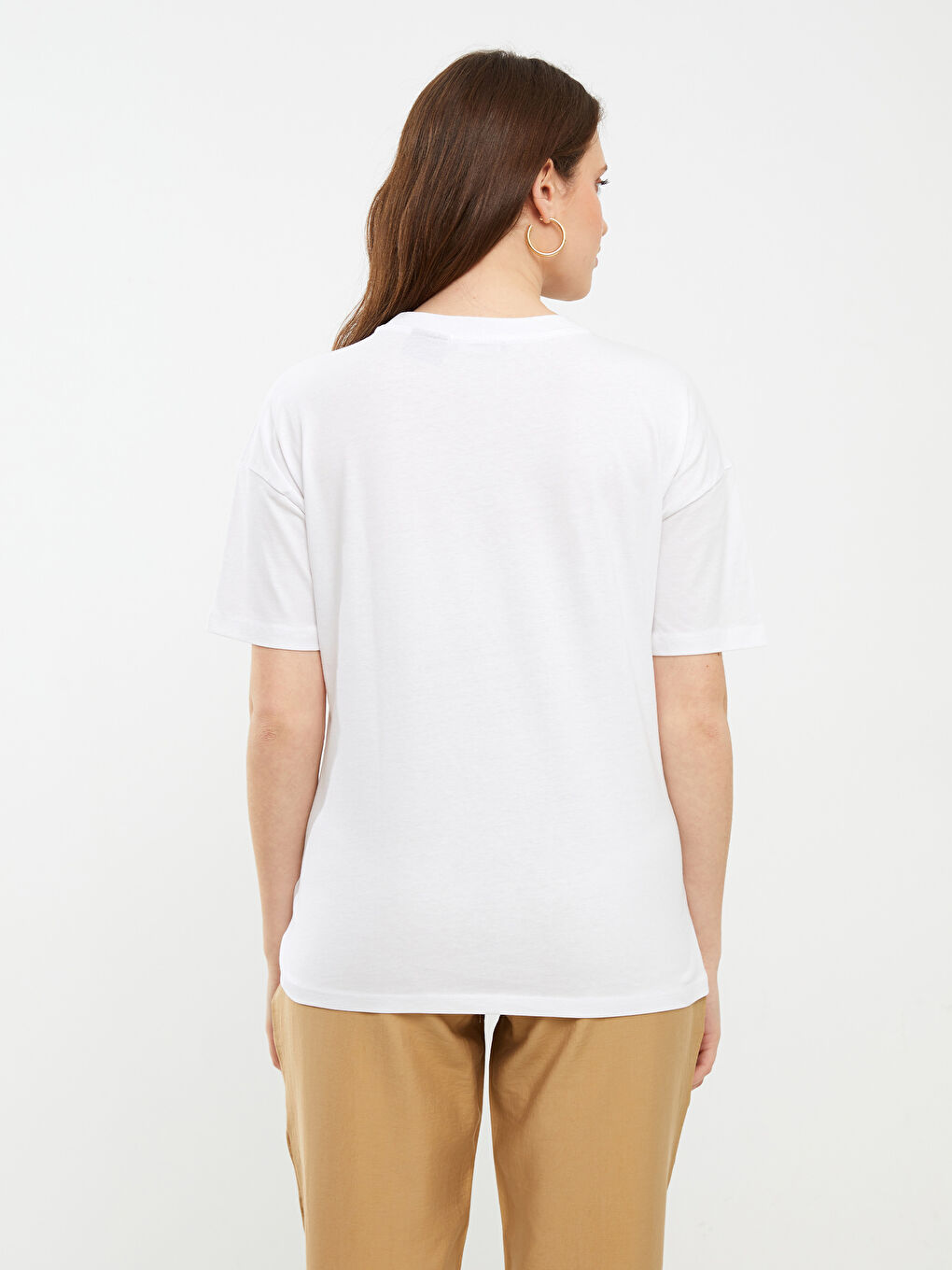 LCWAIKIKI Maternity Crew Neck Vincent Van Gogh Printed Short Sleeve Cotton Maternity T-Shirt -S2CL46Z8-E5X