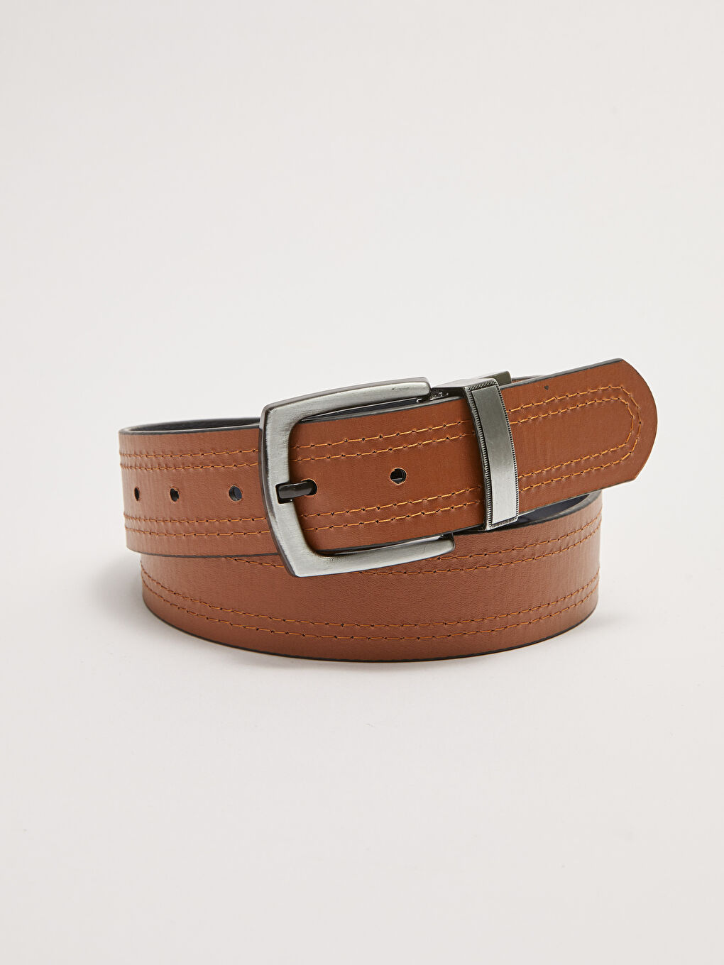 Faux Leather Reversible Men's Belt -S2CL65Z8-CRP