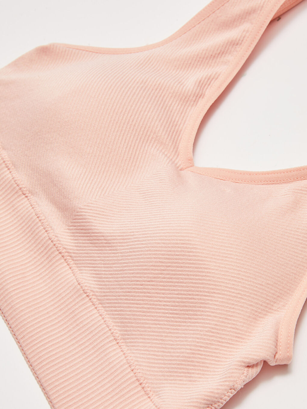 Pembe Dolgusuz Balensiz Düz Sütyen-2