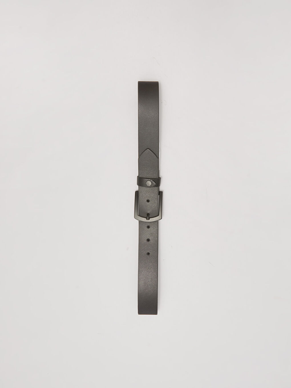 Siyah Deri Görünümlü Erkek Kemer-1