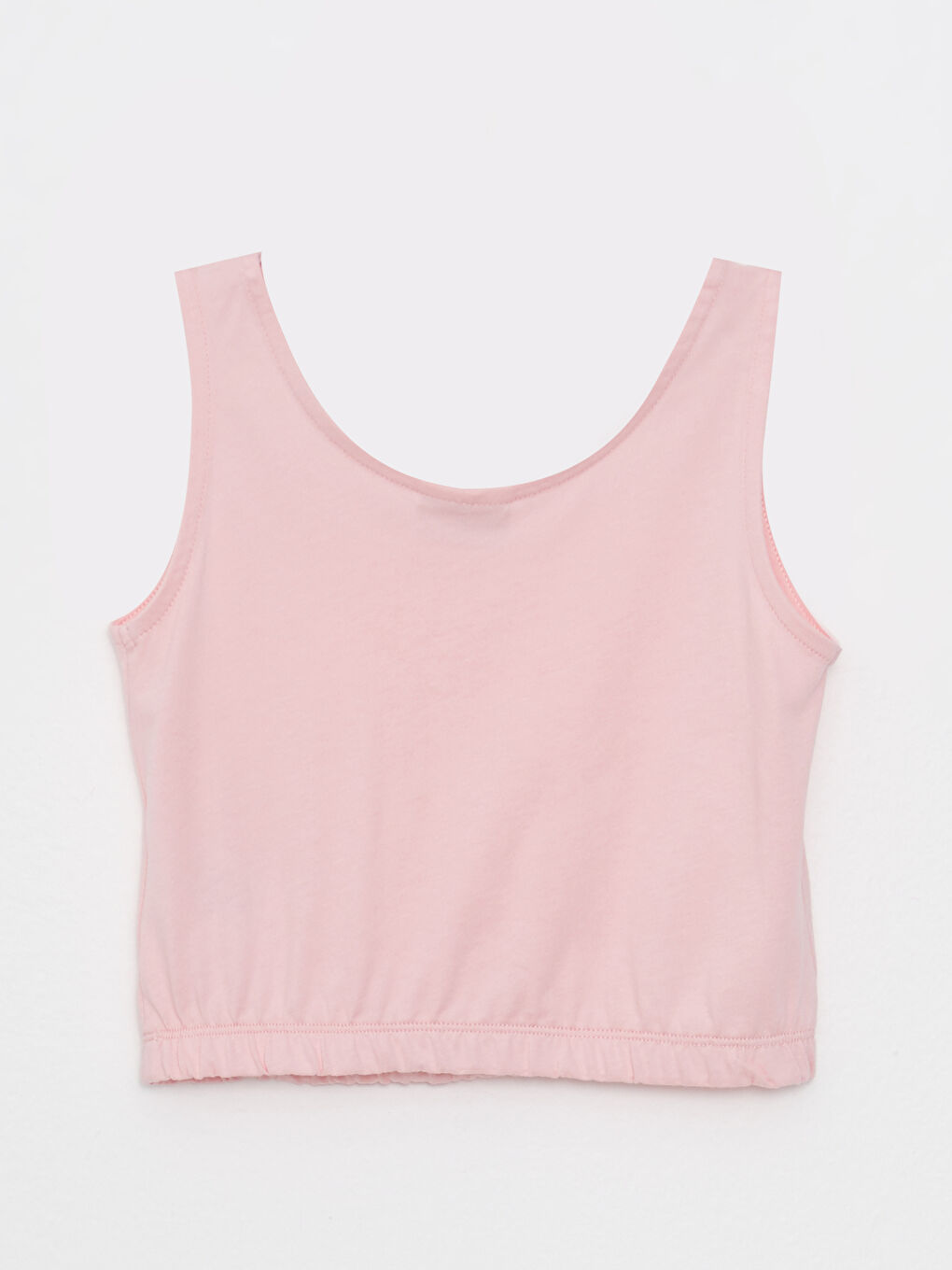 U Neck Printed Cotton Girls' Singlet -S2CL85Z4-QWH