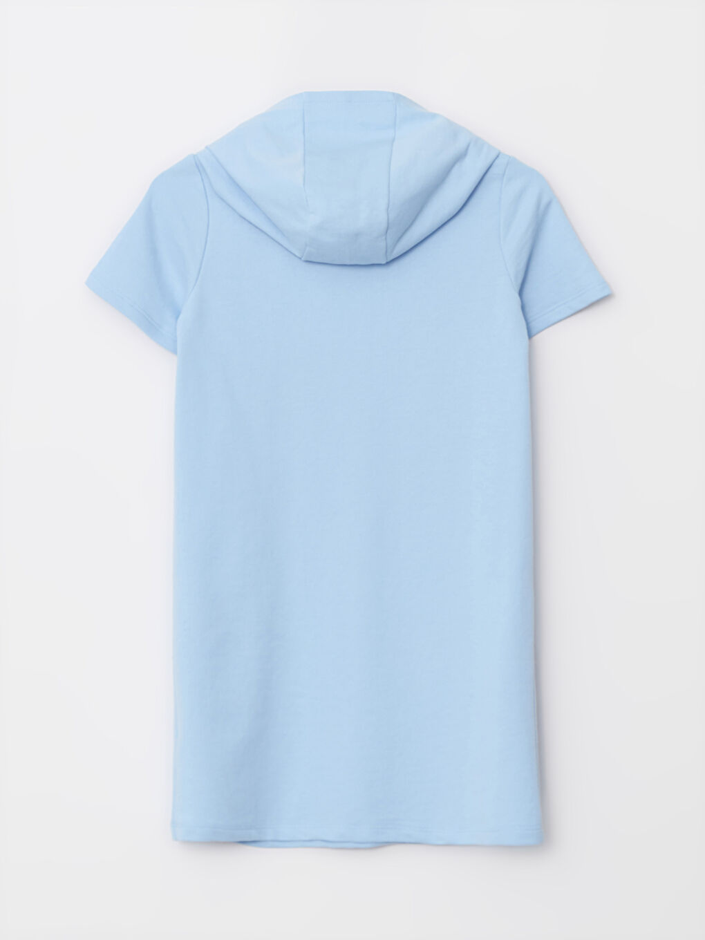 فستان بناتي مطبوع بكابوش وكم قصير-1