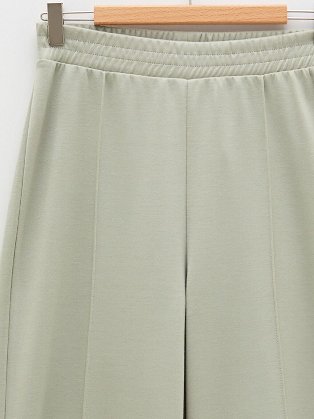 әйелдерге арналған серпімді белдік өрнексіз спорттық шалбар-7