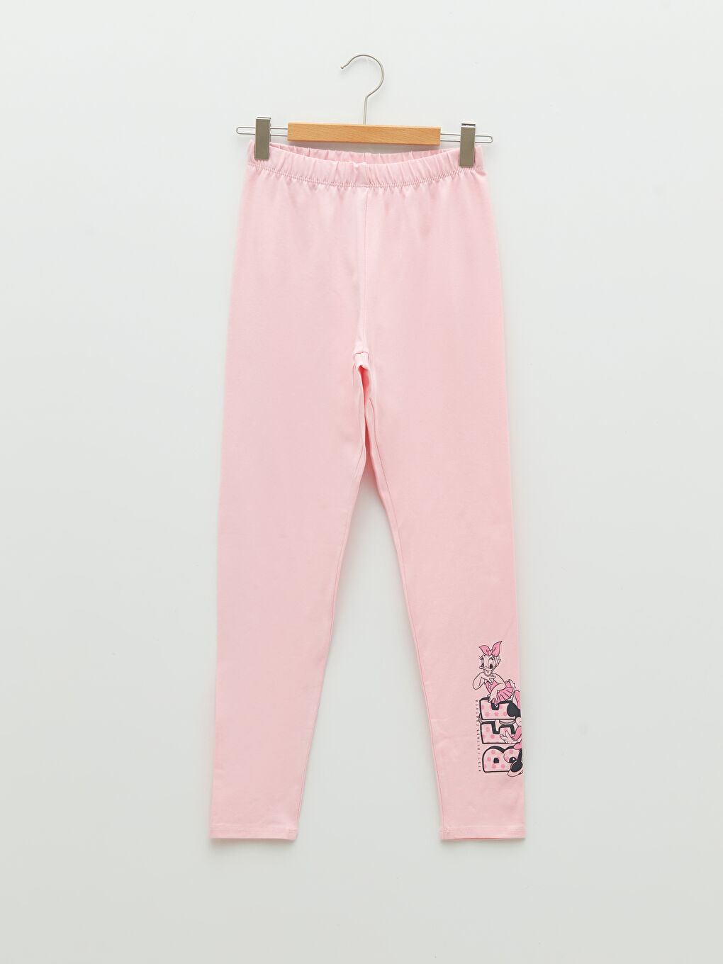 Футболка с круглым вырезом и принтом Минни Маус и Дейзи Дак с коротким рукавом и леггинсы для девочек-3