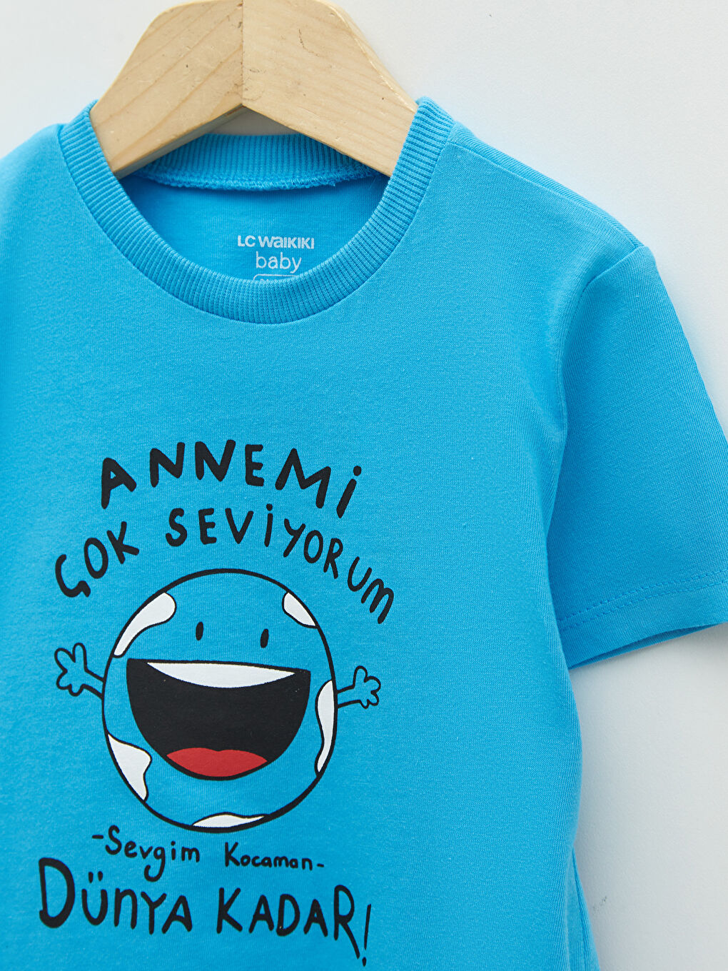 Crew Neck Short Sleeve Printed Cotton Baby Boy T-Shirt-2