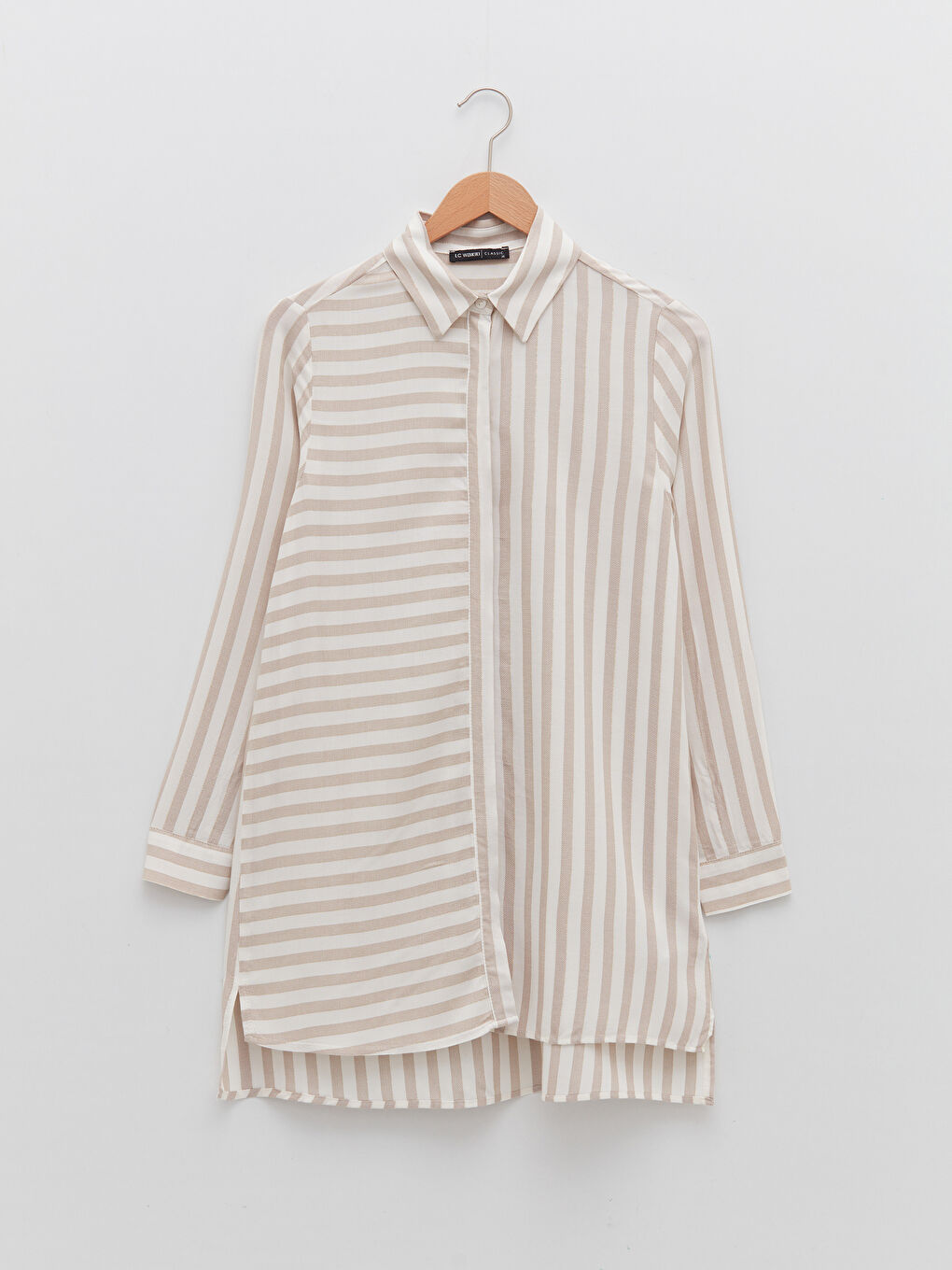 Striped Women's Shirt Tunic-5