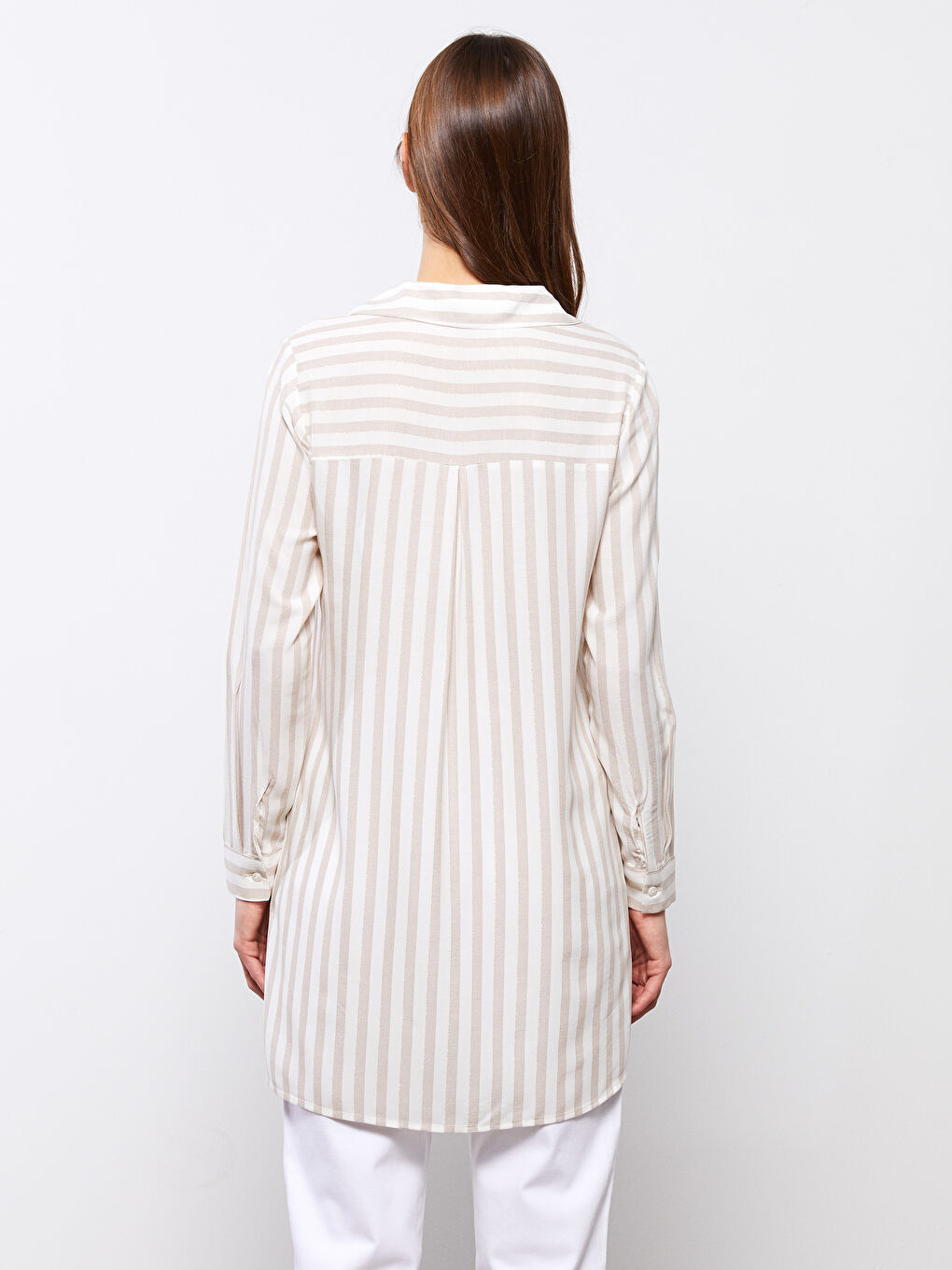 Striped Women's Shirt Tunic-4