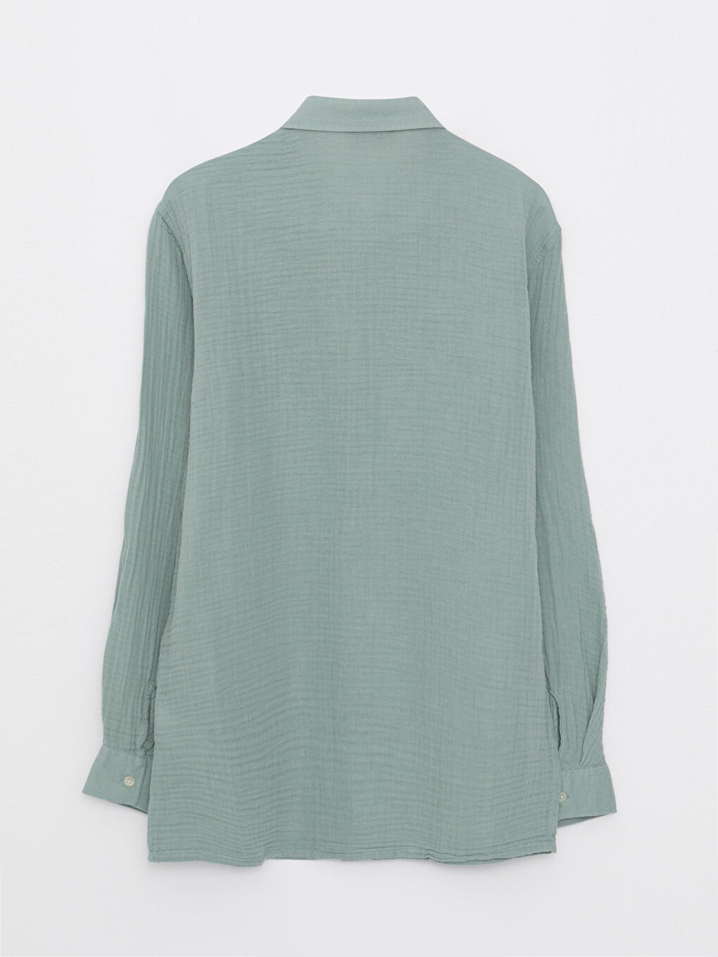 Regular Fit Long Sleeve Poplin Men's Shirt-6