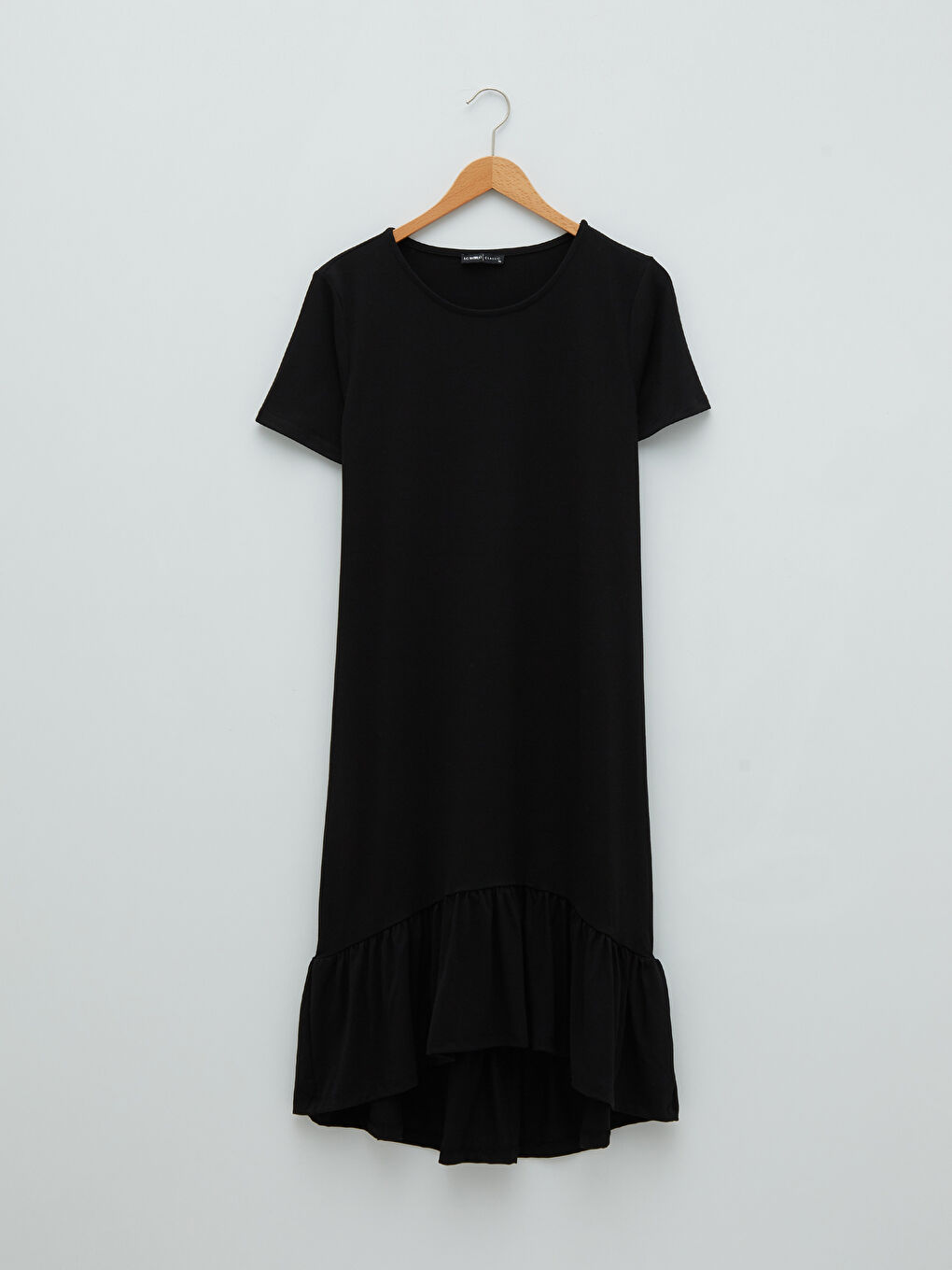 Crew Neck Plain Short Sleeve Women's Dress-4