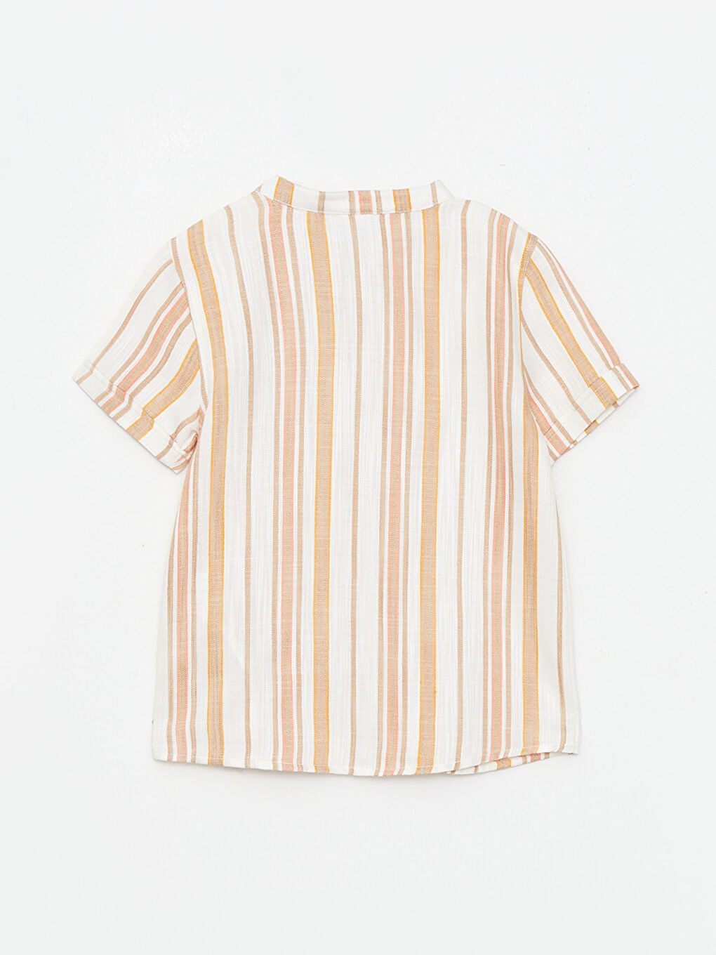 Cămașă Bebeluși Băieți Vărgată cu Guler de Judecător și Mânecă Scurtă-7