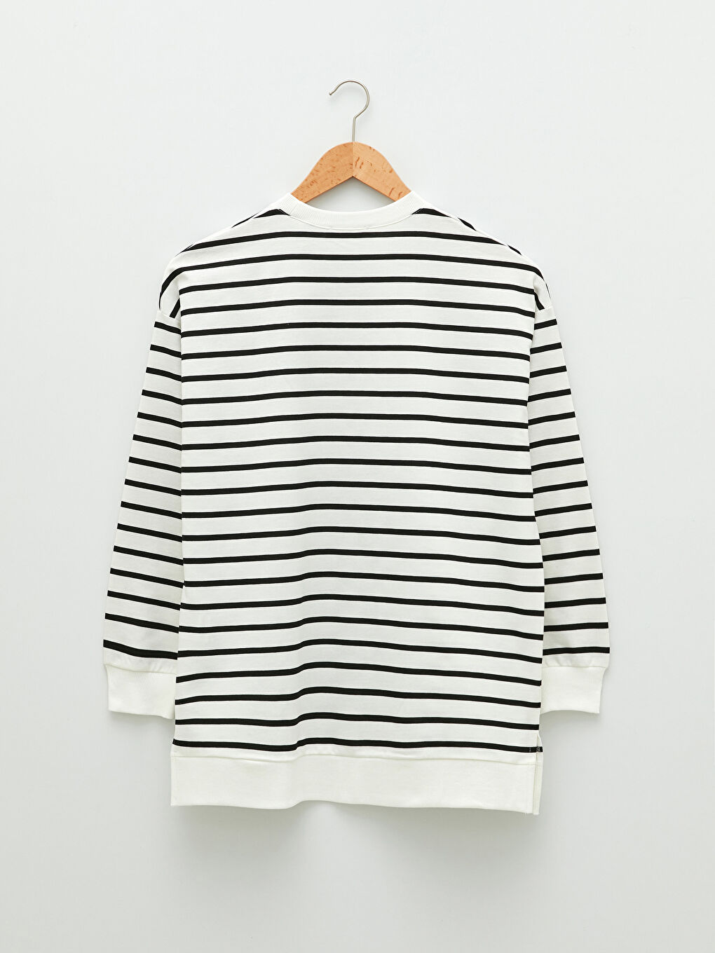 Tunique en Sweatshirt Oversize à Rayures Col Rond Imprimé Tom&Jerry à Manches Longues pour Femmes-6