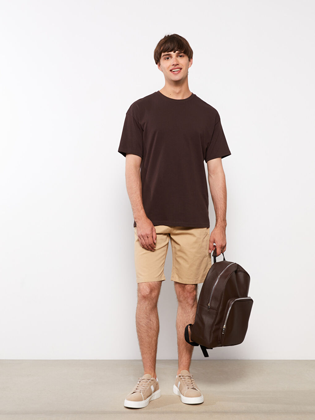 Slim Fit Gabardine Men's Shorts