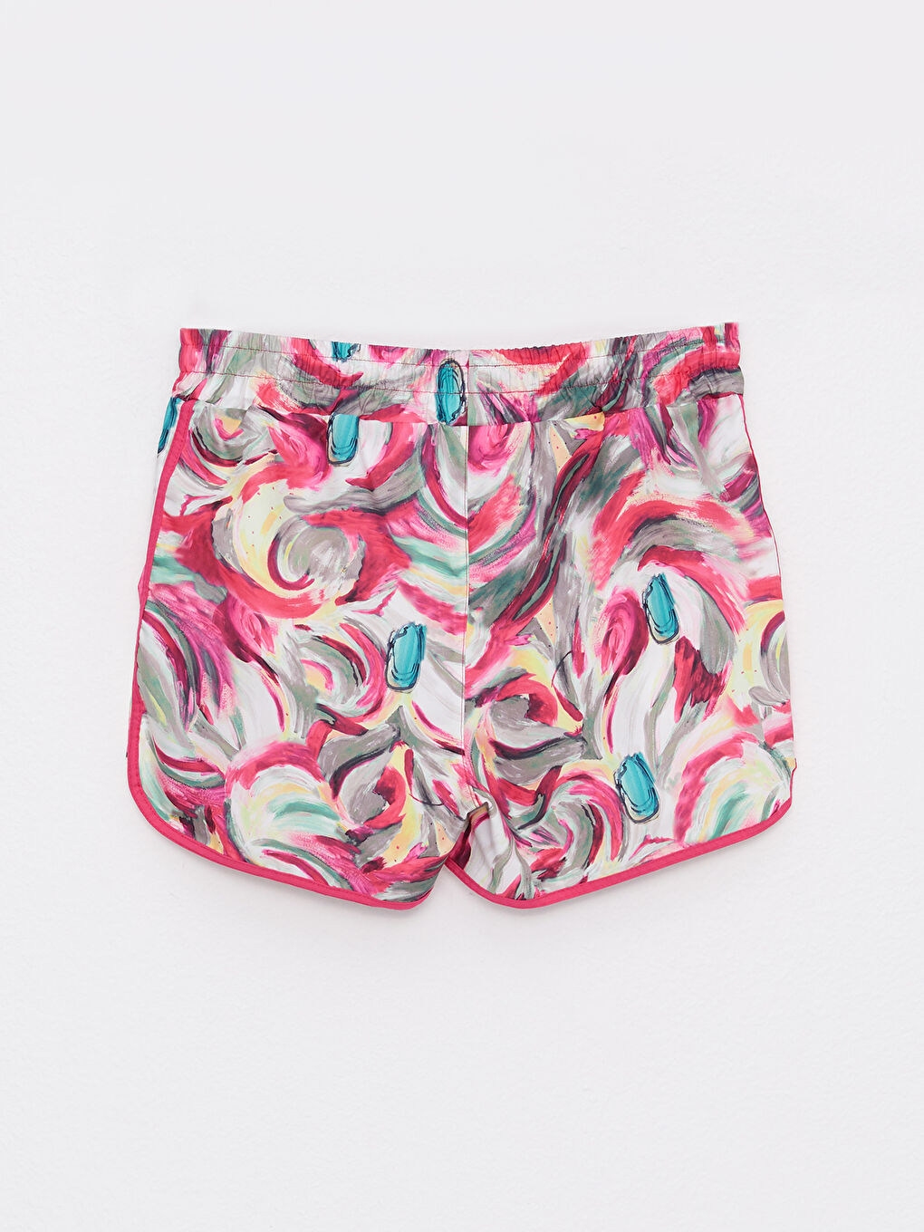 Elasticated Waist Patterned Women's Swimming Shorts -S2CO78Z8-F9C