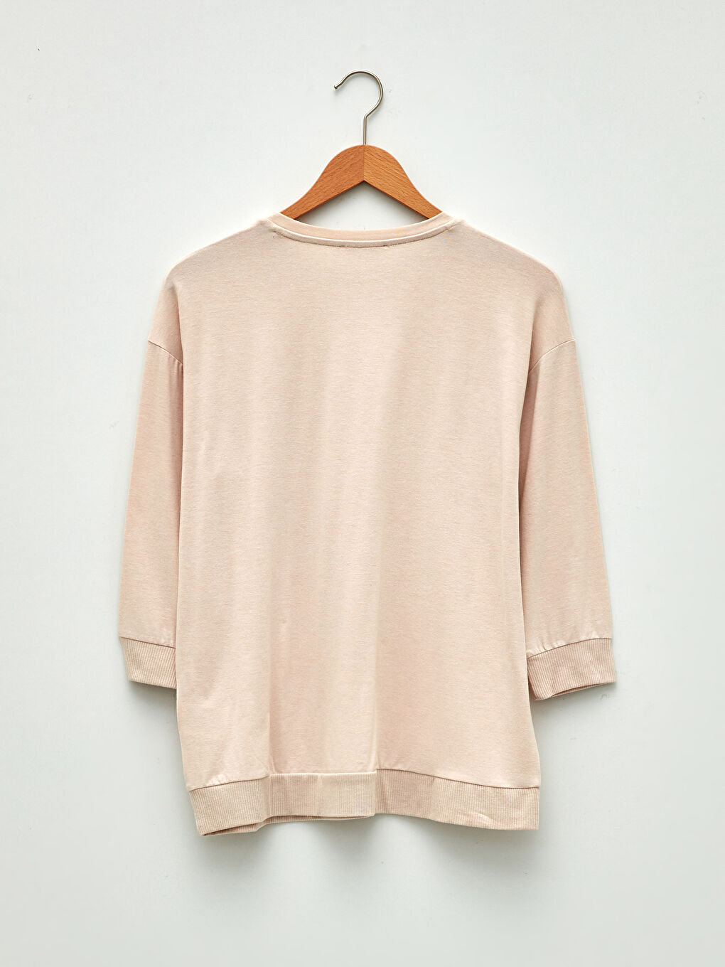 Women's Crew Neck Plain T-Shirt-5